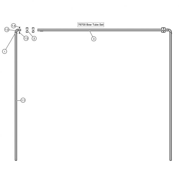 AC040E-76770 – Tarp Bow Tube (Extreme)